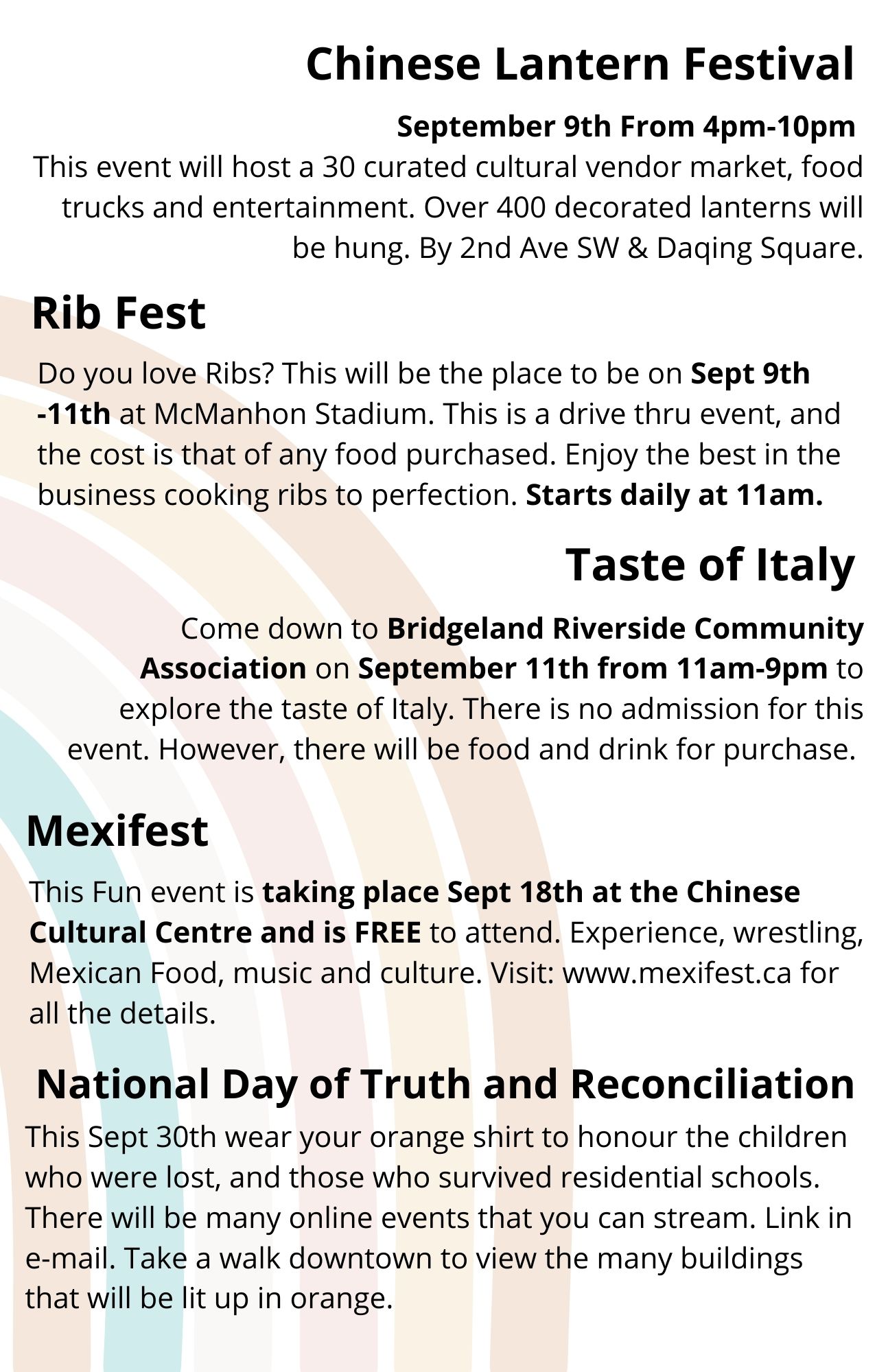 Things To Do In Calgary This September Calgary Alternative Support